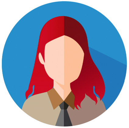Icon of a business casual female representing interest in culture